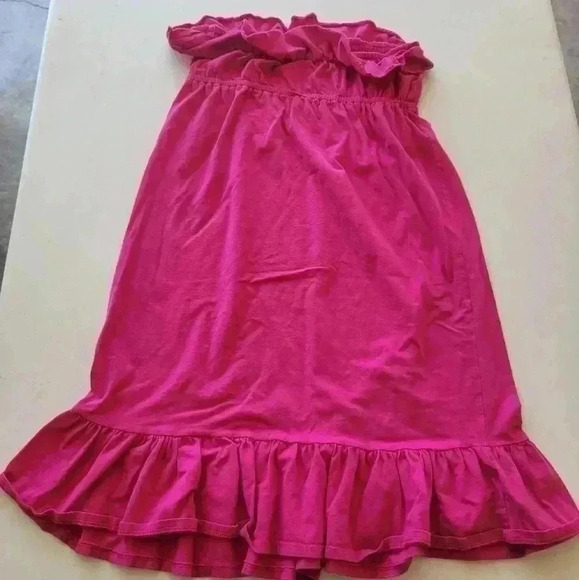 LOFT Hot Pink xxsp strapless flowy dress - Picture 3 of 3